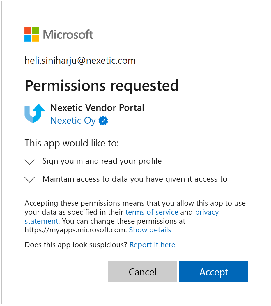 VendorPortalAppPermissionsScreen.png
